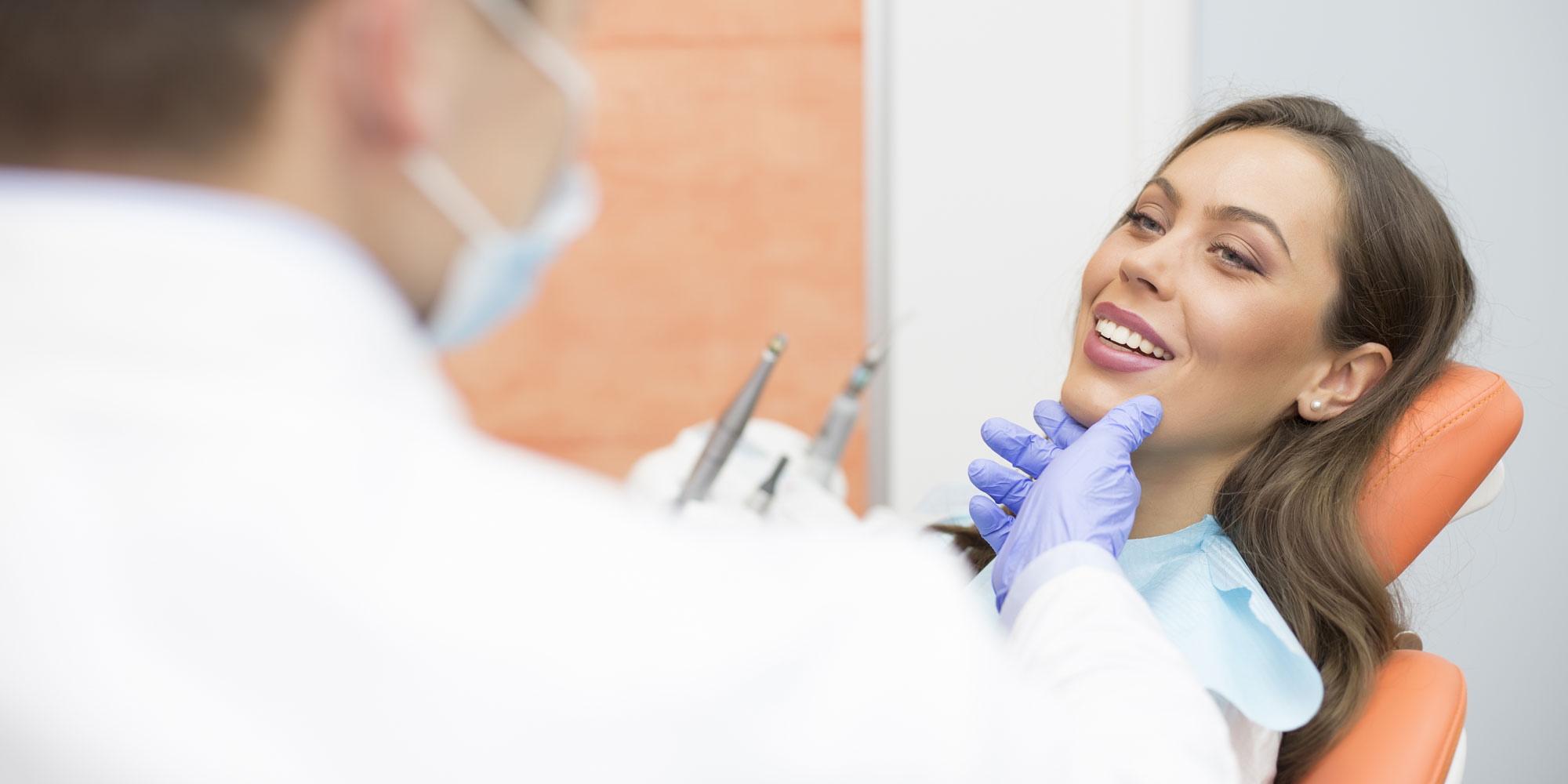 dental patient smiling after procedure