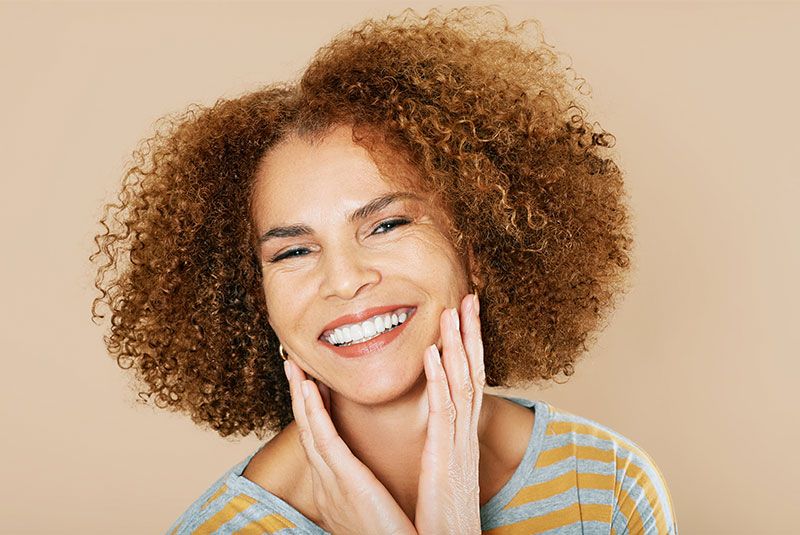 dental implant patient smiling